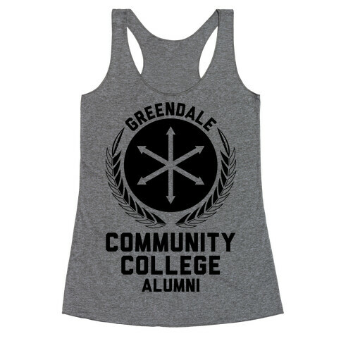Greendale Community College Alumni Racerback Tank Top