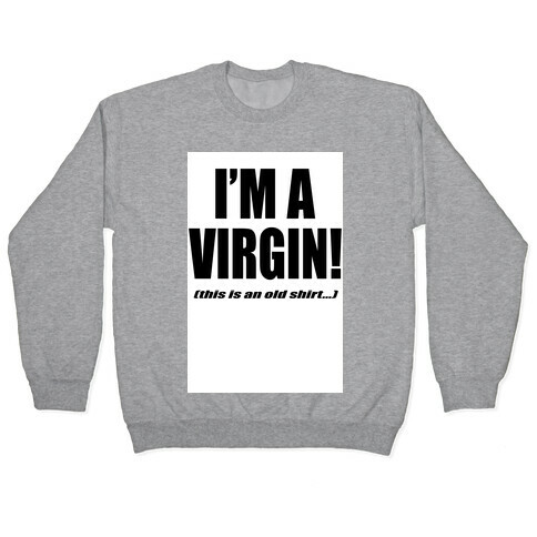 I'm a Virgin! (This is an old shirt...) Pullover