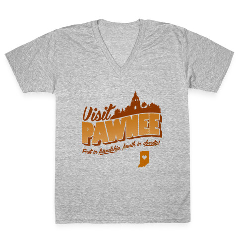 Visit Pawnee V-Neck Tee Shirt
