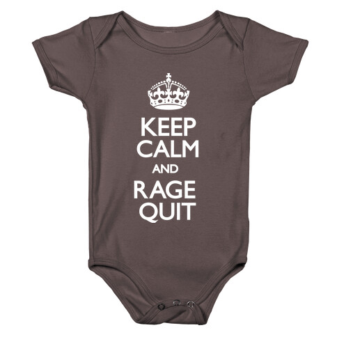 Keep Calm and Rage Quit Baby One-Piece
