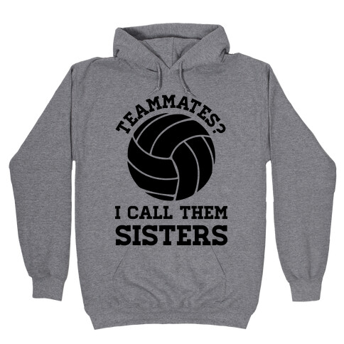 Teammates I Call Them Sisters Hooded Sweatshirt