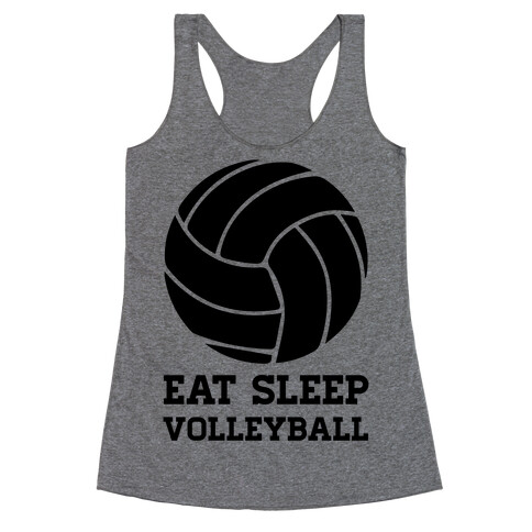 Eat Sleep Volleyball Racerback Tank Top