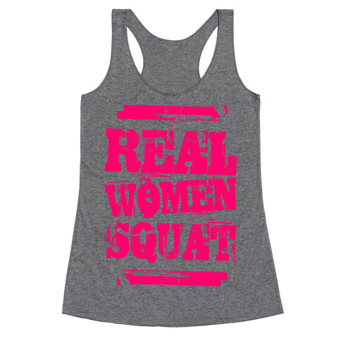 Real Women Squat Racerback Tank Top