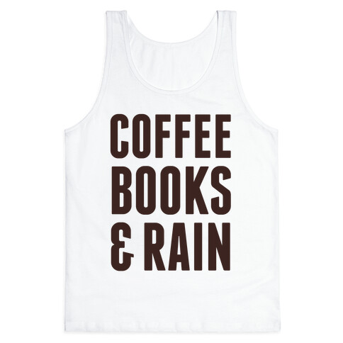 Coffee Books & Rain Tank Top