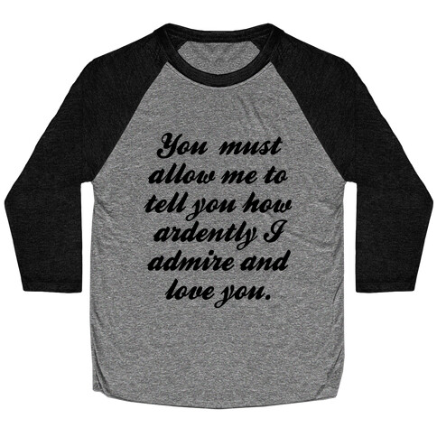 Mr. Darcy Baseball Tee