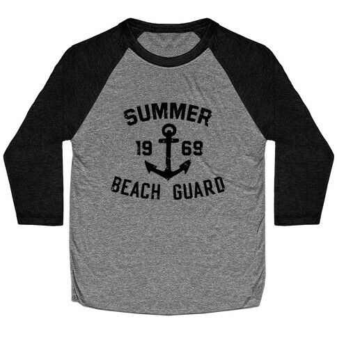 Summer Beach Guard Baseball Tee