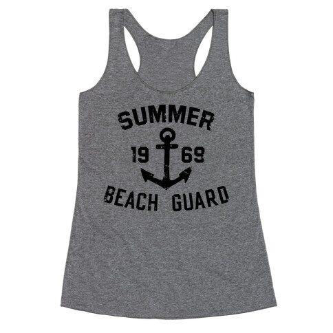 Summer Beach Guard Racerback Tank Top