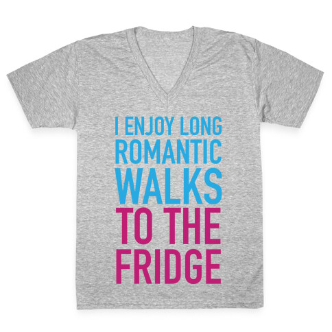 Long Romantic Walks V-Neck Tee Shirt