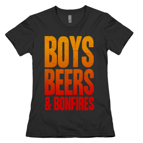 Boys, Beers & Bonfires Womens T-Shirt