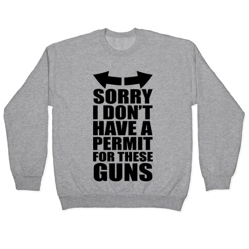 Sorry I Don't Have a Permit for These Guns Pullover