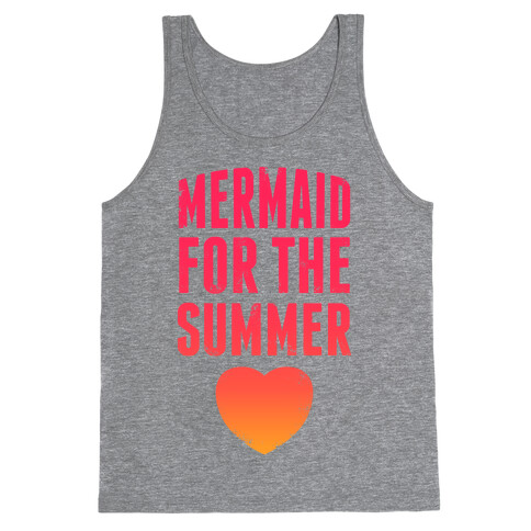 Mermaid For The Summer (Pink) Tank Top