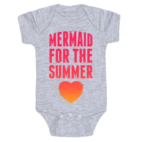 Mermaid For The Summer (Pink) Baby One-Piece