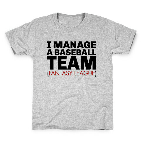 Baseball Manager Kids T-Shirt
