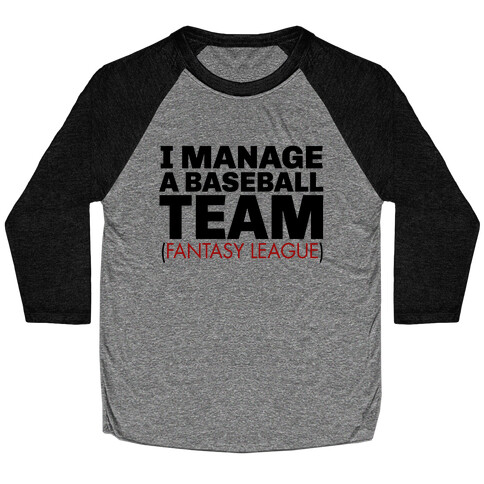 Baseball Manager Baseball Tee