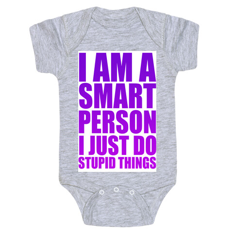 I am a Smart Person! Baby One-Piece