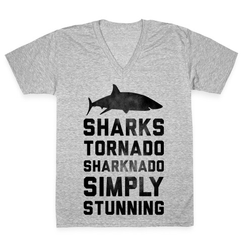 Sharknado, Simply Stunning V-Neck Tee Shirt