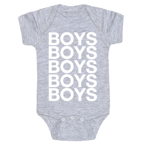 Boys Boys Boys Baby One-Piece