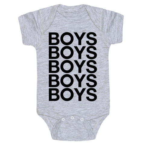 Boys Boys Boys Baby One-Piece