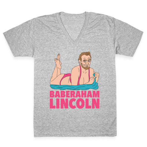 Baberaham Lincoln V-Neck Tee Shirt