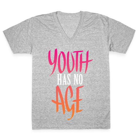 Youth Has No Age V-Neck Tee Shirt