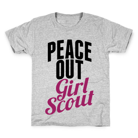 Peace Out, Girl Scout Kids T-Shirt