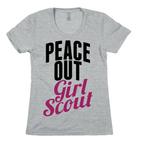 Peace Out, Girl Scout Womens T-Shirt