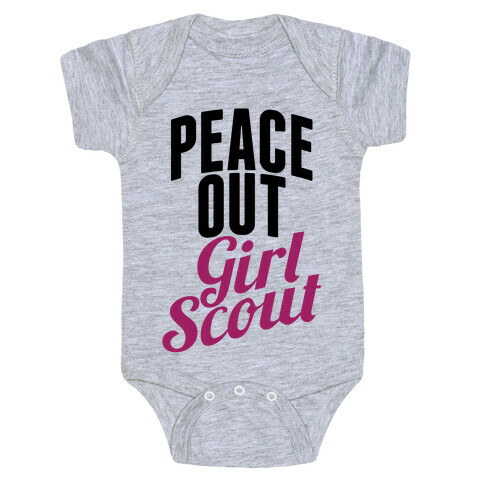 Peace Out, Girl Scout Baby One-Piece