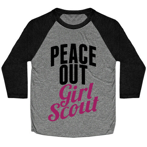 Peace Out, Girl Scout Baseball Tee