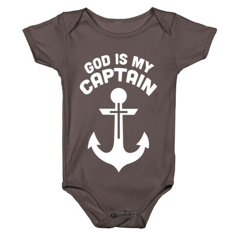 God is My Captain Baby One-Piece