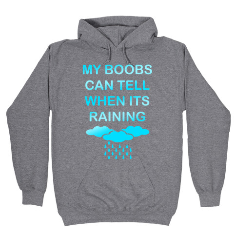 My Boobs Can Tell When It's Raining Hooded Sweatshirt