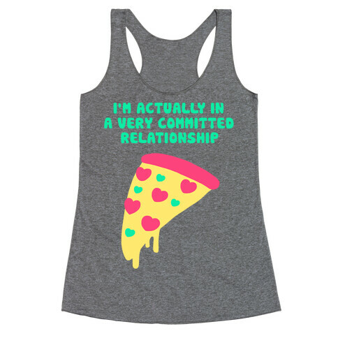 Pizza Relationship Racerback Tank Top