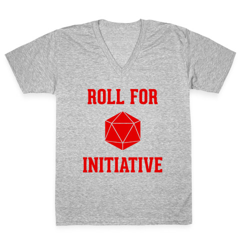 Roll For Initiative V-Neck Tee Shirt