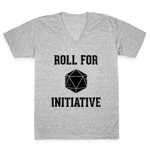 Roll For Initiative (Vintage) V-Neck Tee Shirt