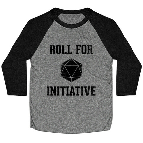 Roll For Initiative (Vintage) Baseball Tee