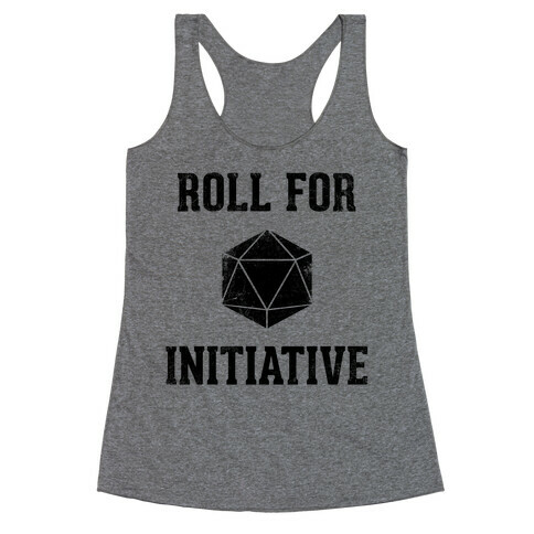 Roll For Initiative (Vintage) Racerback Tank Top