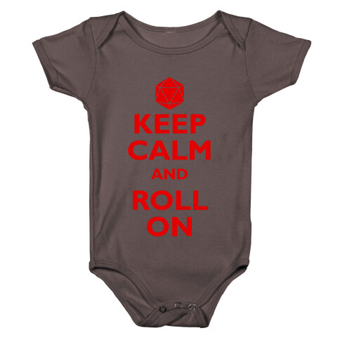 Keep Calm And Roll On Baby One-Piece