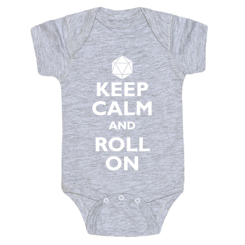 Keep Calm And Roll On Baby One-Piece