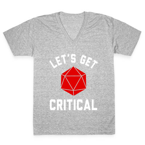 Let's Get Critical V-Neck Tee Shirt