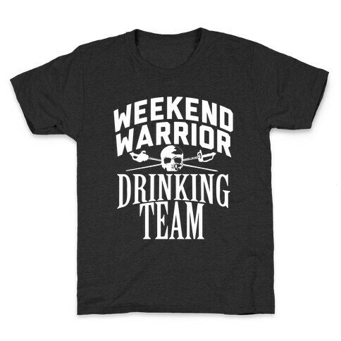 Weekend Warrior Drinking Team Kids T-Shirt