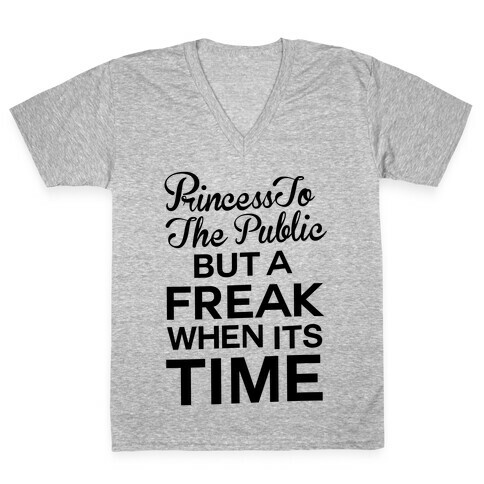 Princess To The Public V-Neck Tee Shirt