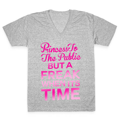 Princess To The Public V-Neck Tee Shirt