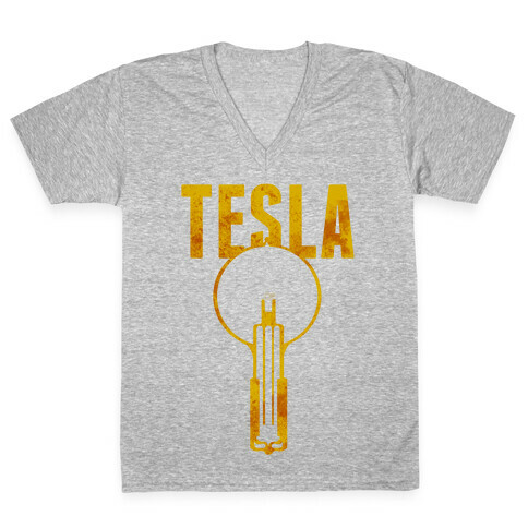 Tesla V-Neck Tee Shirt