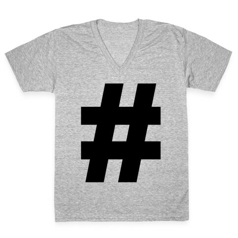 Hashtag V-Neck Tee Shirt