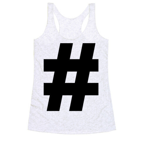 Hashtag Racerback Tank Top