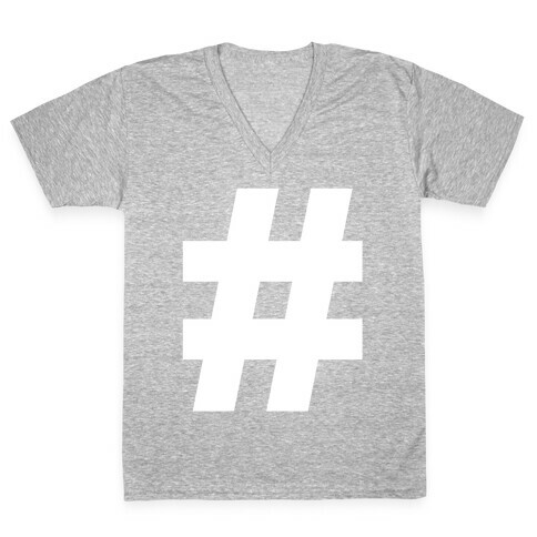 Hashtag V-Neck Tee Shirt