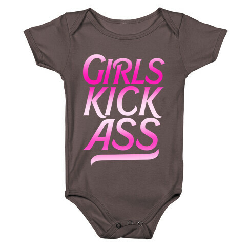 Girls Kick Ass Baby One-Piece