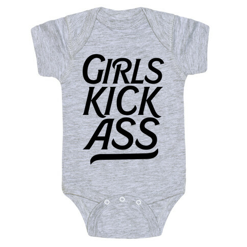 Girls Kick Ass Baby One-Piece