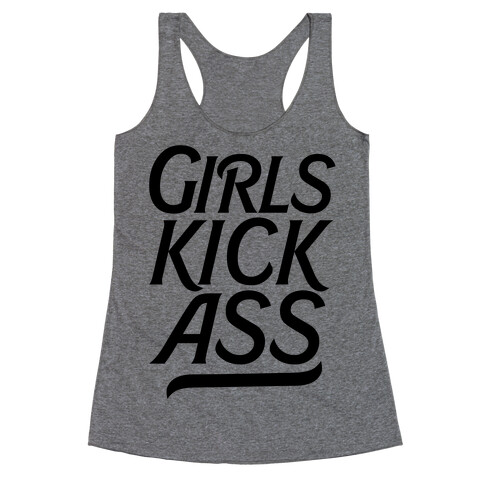 Girls Kick Ass Racerback Tank Top