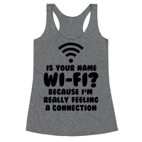 Is Your Name Wi-Fi? Racerback Tank Top