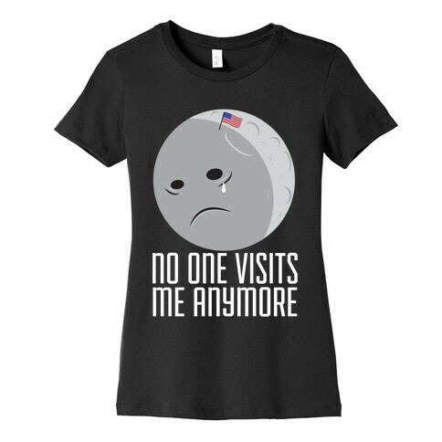 Sad Moon Womens T-Shirt